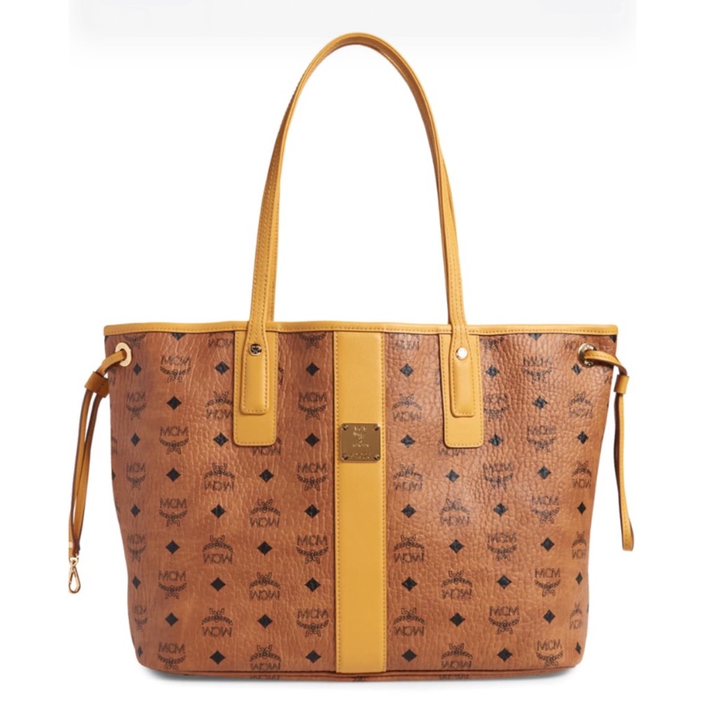 Authentic MCM liz reversible shopper medium